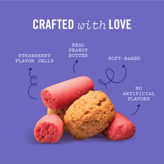 Three Dog Bakery PB&amp;J Bites aroma tentador invita al perro.