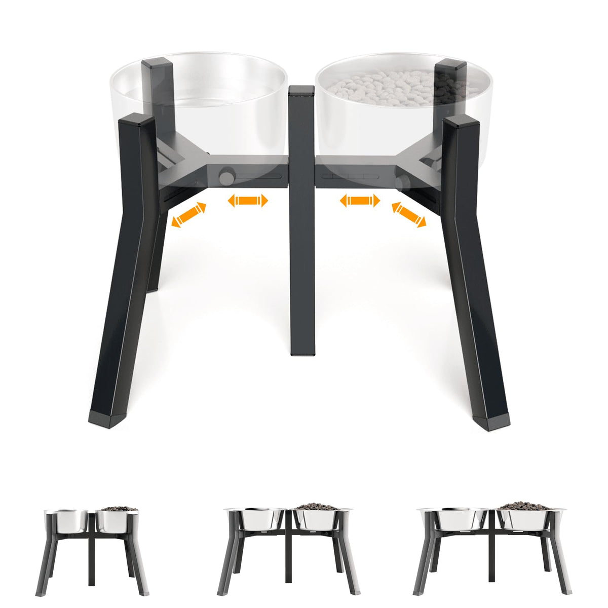 TIDANT stand elevado para perros grandes con ajuste de ancho 7-10.6 pulgadas.