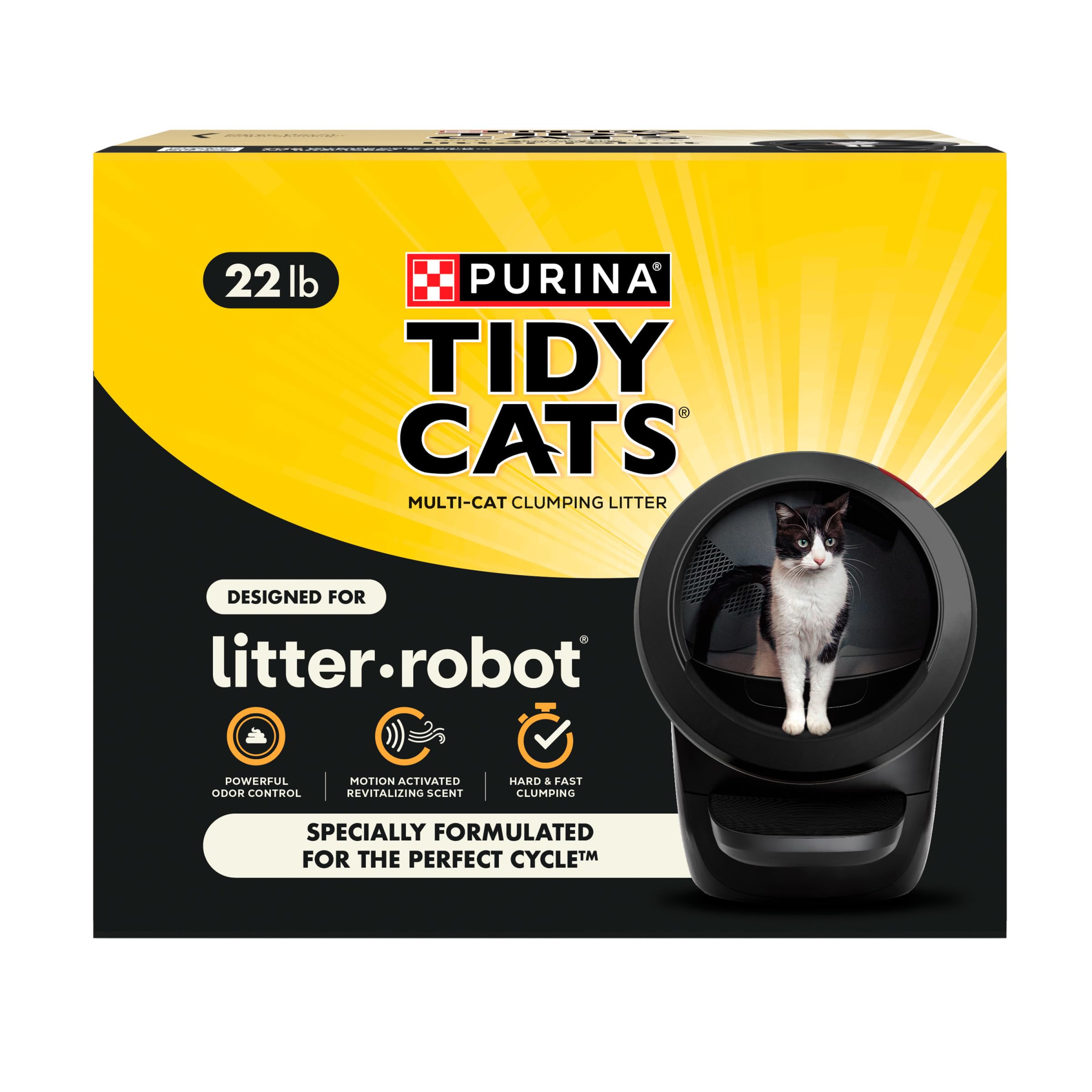 Tidy Cats diseñado para Litter-Robot: ciclo perfecto y limpieza eficiente.