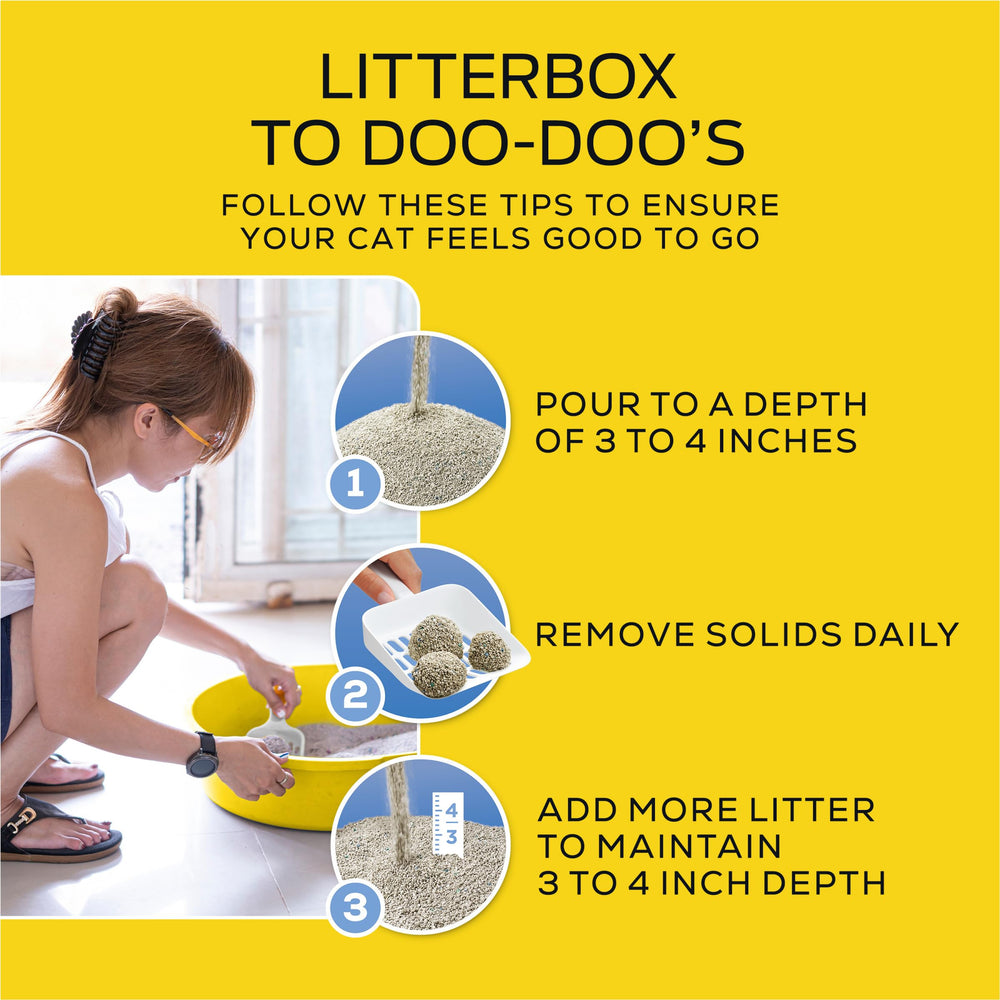 Purina Tidy Cats LightWeight sistema desodorizante de liberación lenta para olor continuo.