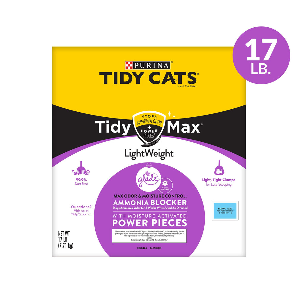 Piezas potenciadoras de Tidy Cats Tidy Max Glade absorben olores y líquidos.