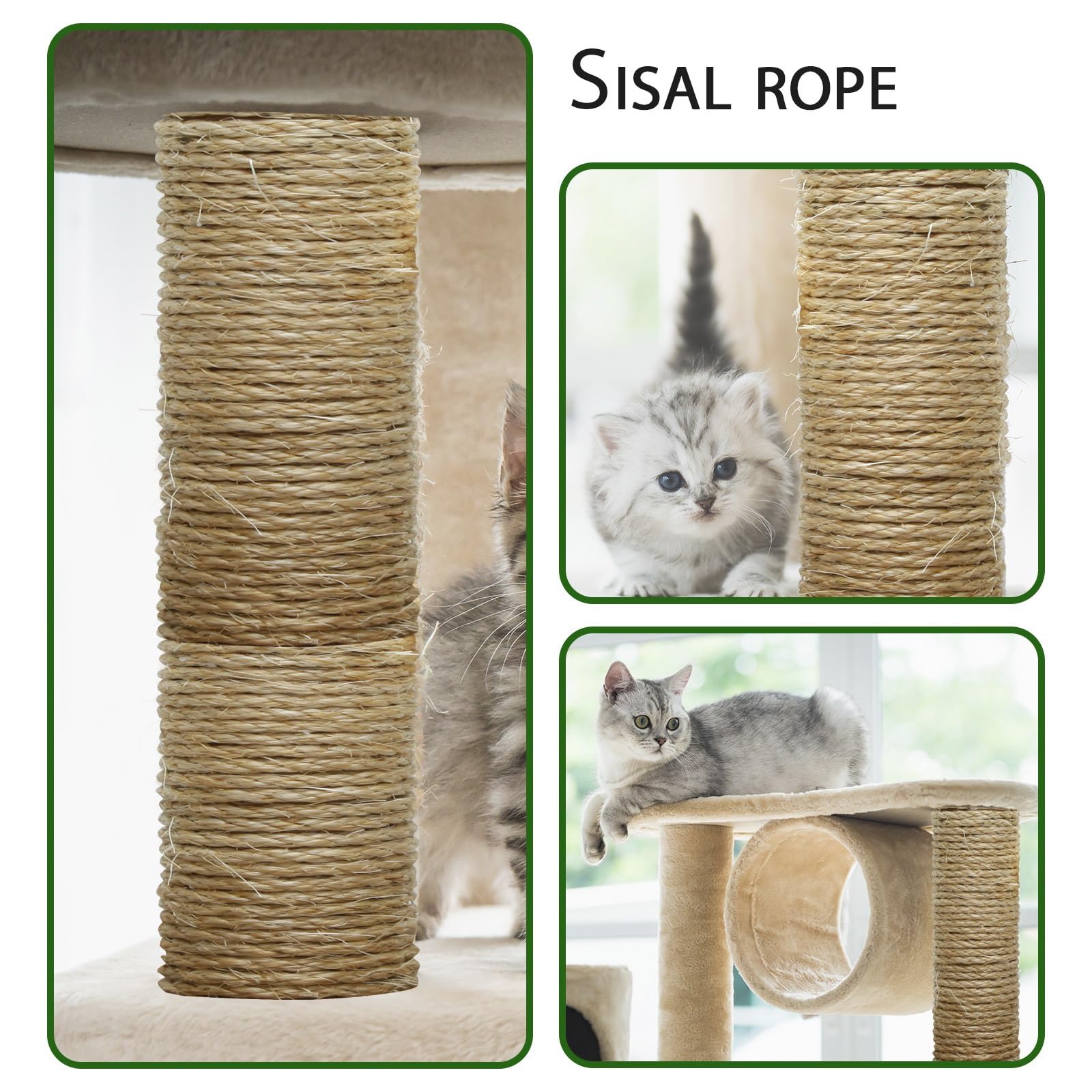 Cuerda sisal de TienYow, repuesto para rascador de gatos.