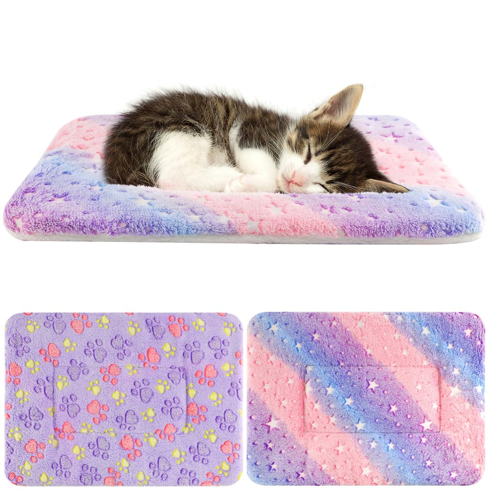 Manta Tierecare para gato, doble patrón, ideal para mayor comodidad y calidez.