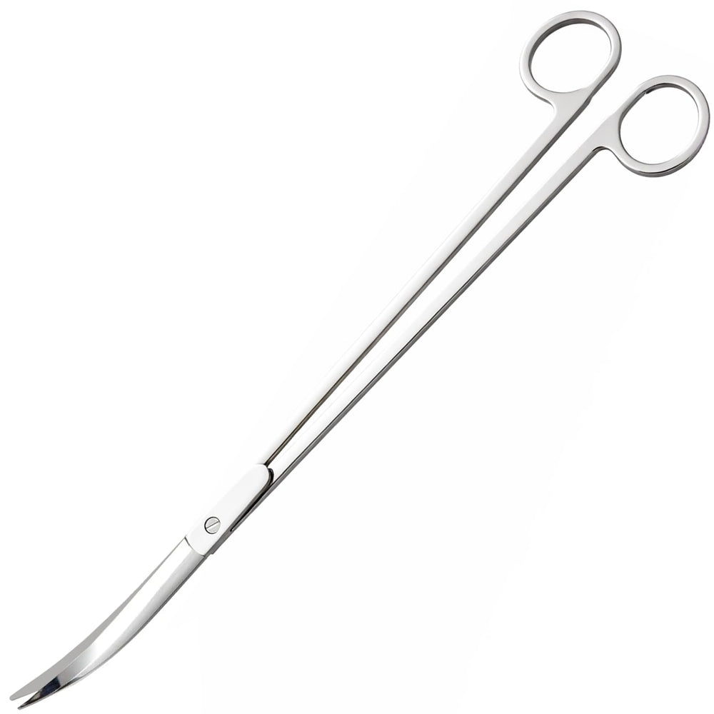 Tijeras de Acuario 12 pulgadas curvadas para alcance profundo y poda precisa.