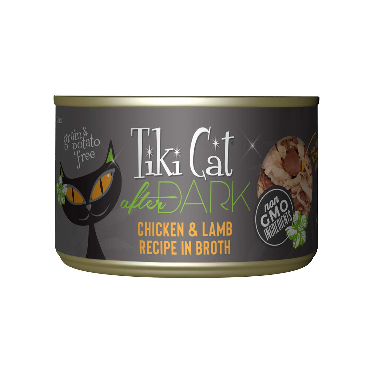Tiki Cat After Dark: lata cerrada con pollo y cordero para paladar felino.