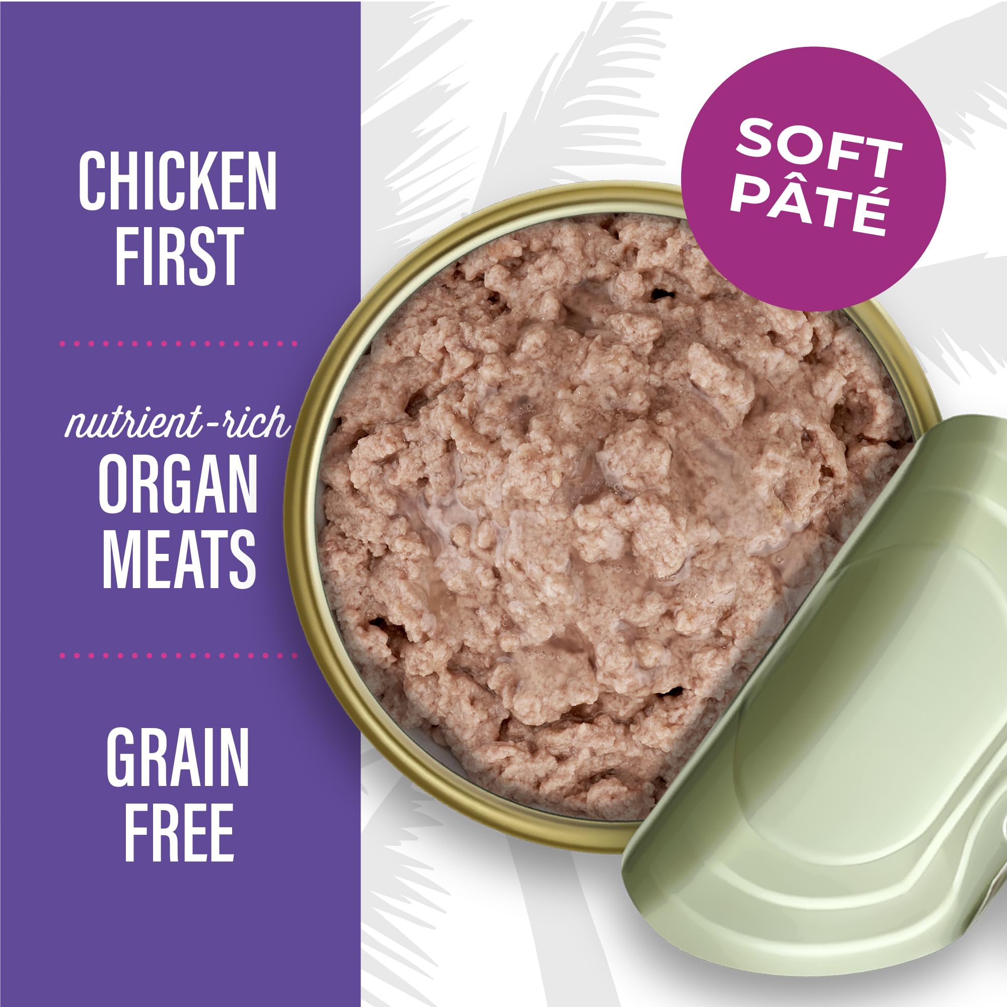 Tiki Cat After Dark Pate lata de 3 oz, práctico servicio individual.