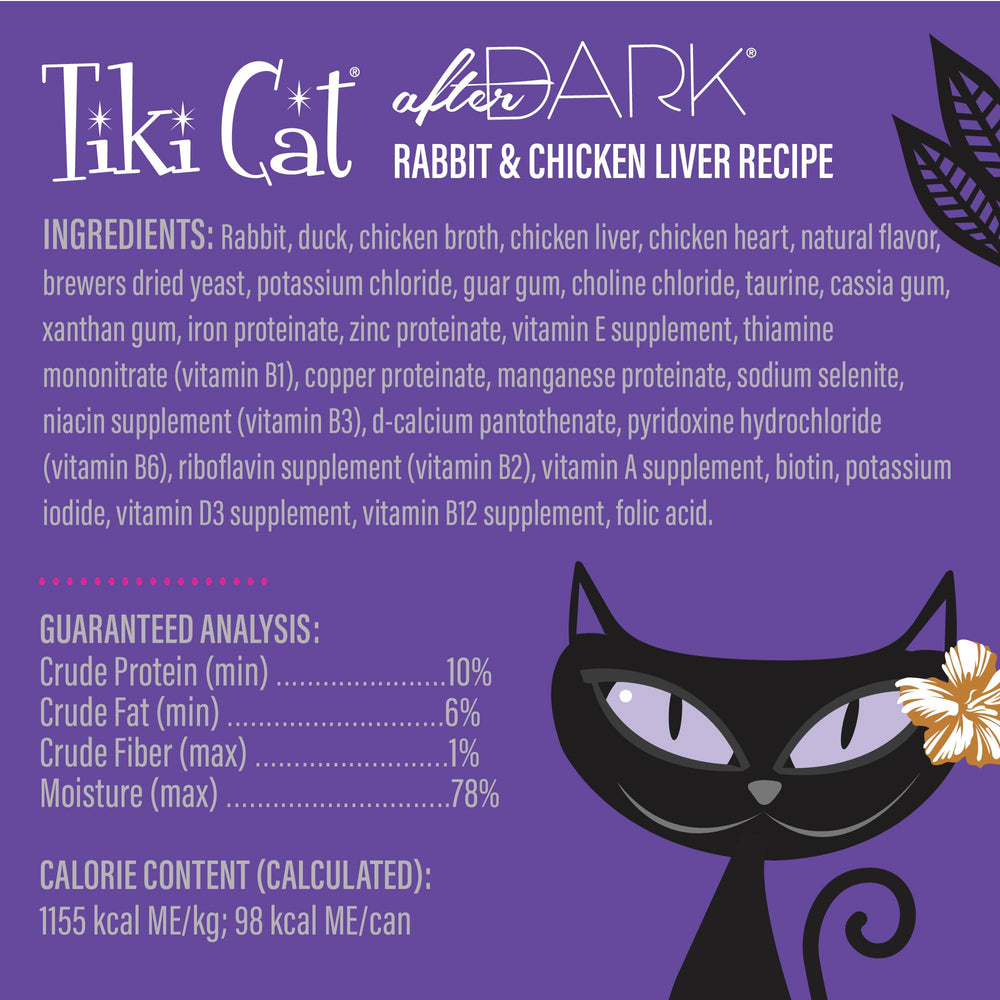 Tiki Cat After Dark: alimento diario completo para gatos adultos