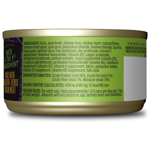 Textura suave de paté de Tiki Cat After Dark para comer fácil.