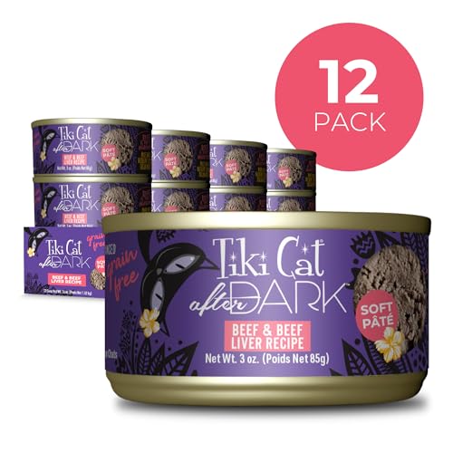 Tiki Cat After Dark Pate, textura suave, ideal para gatos adultos que aman paté
