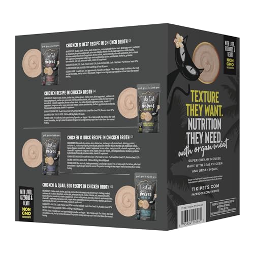 Tiki Cat After Dark Velvet Mousse alto en proteína para gatos carnívoros