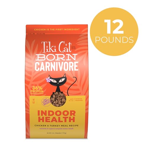 Tiki Cat Born Carnivore: pollo real como primer ingrediente para proteína natural.