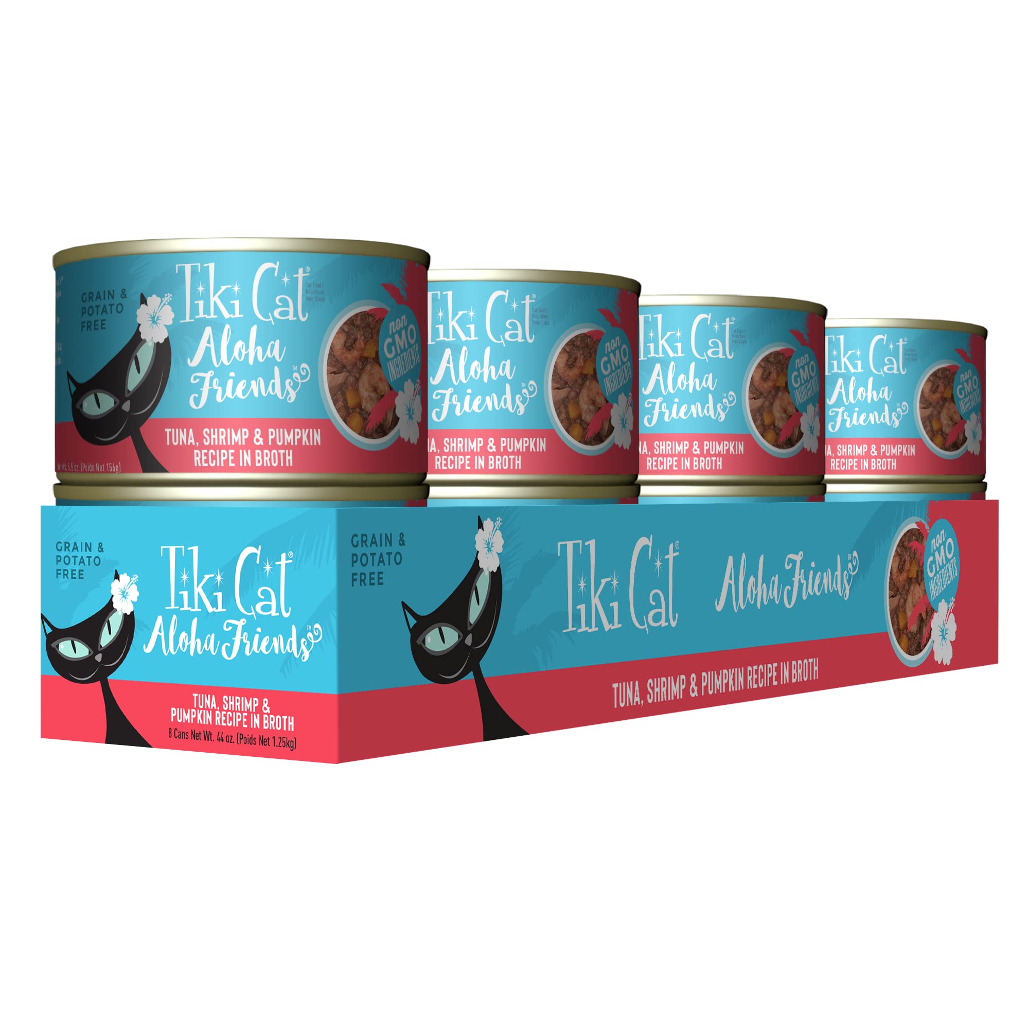 Tiki Cat Aloha Friends alto contenido de humedad para la hidratación diaria del gato