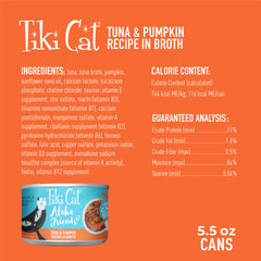 Tiki Cat Aloha Friends atún real como ingrediente principal, sabor natural