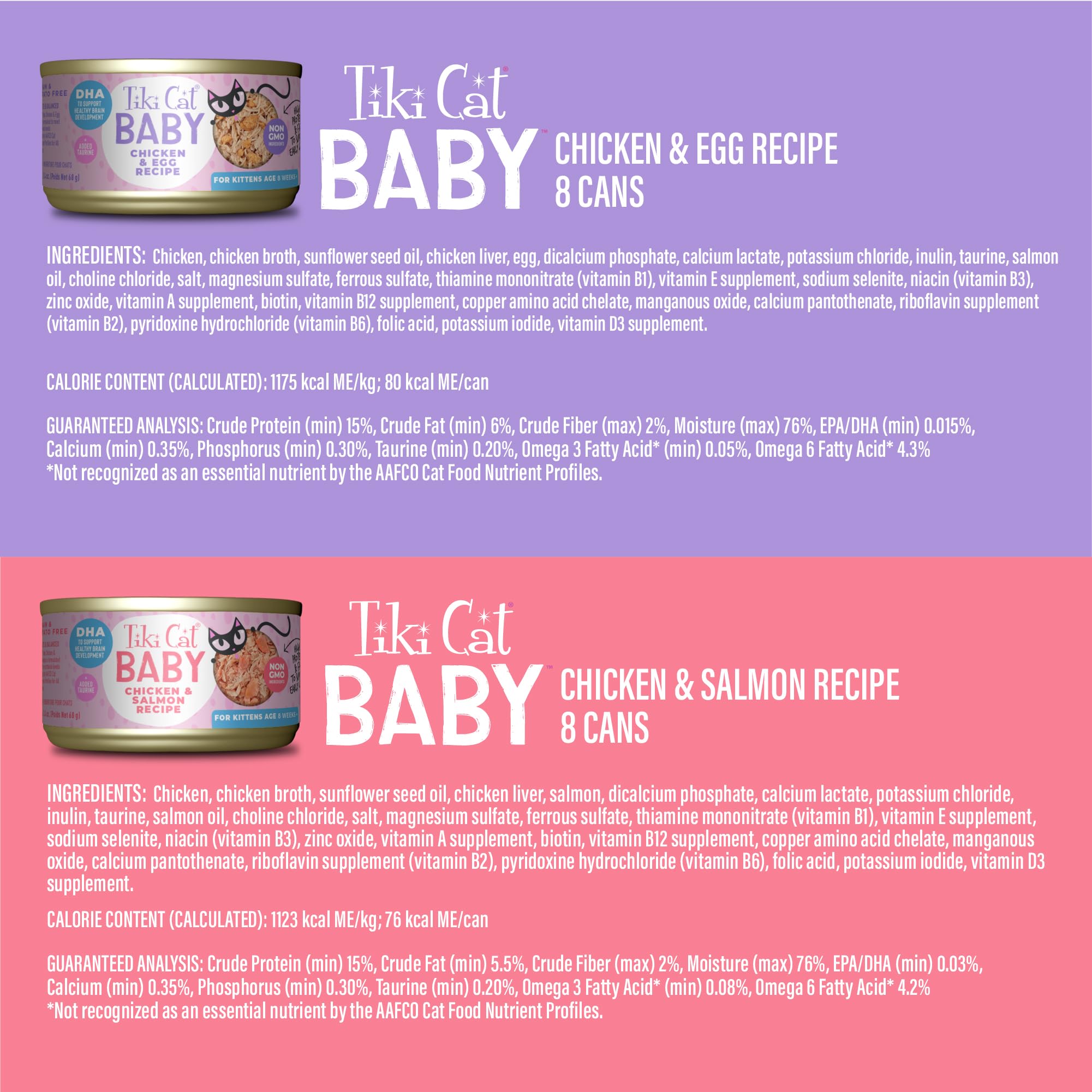 Aroma apetitoso de Tiki Cat Baby Favorites para invitar a comer.