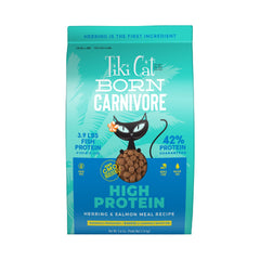 Tiki Cat Born Carnivore, bolsa de 5,6 lb, croquetas crujientes para gatos adultos.