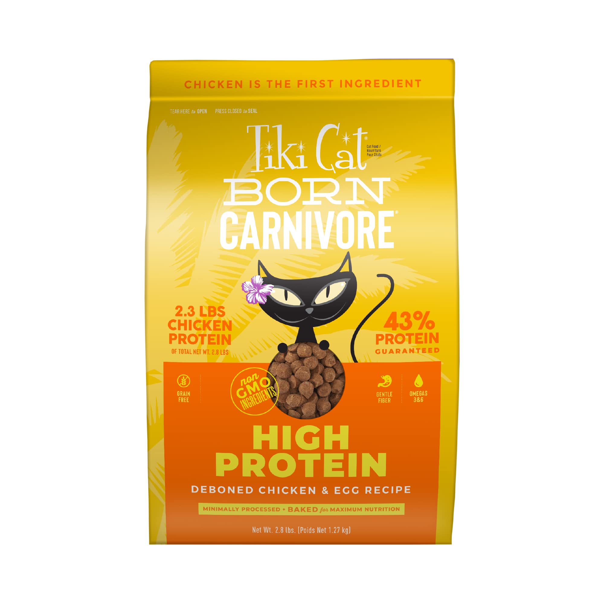 Tiki Cat Born Carnivore croquetas pollo huevo para gatos adultos