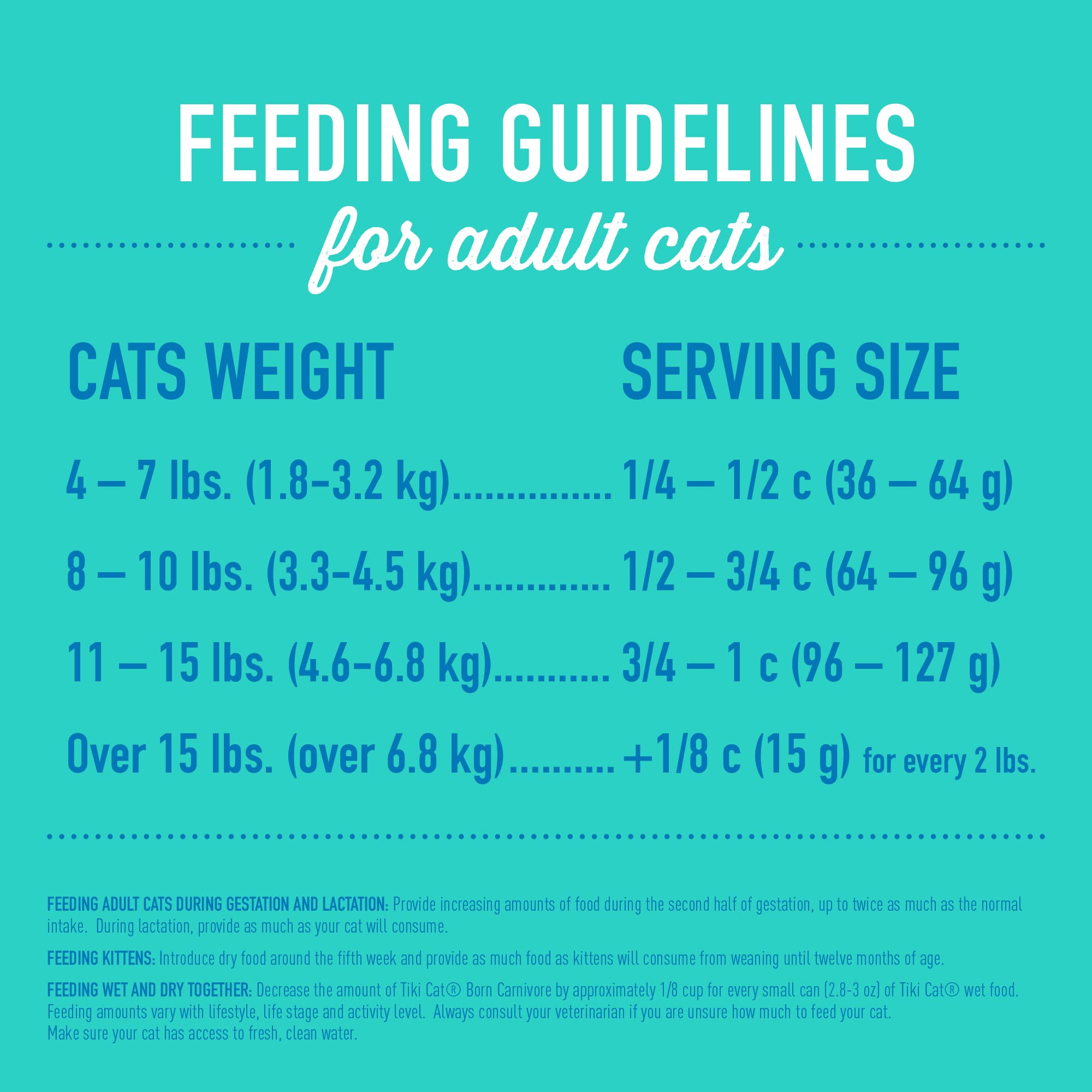 Tiki Cat Born Carnivore, dieta sin granos para gatos adultos.