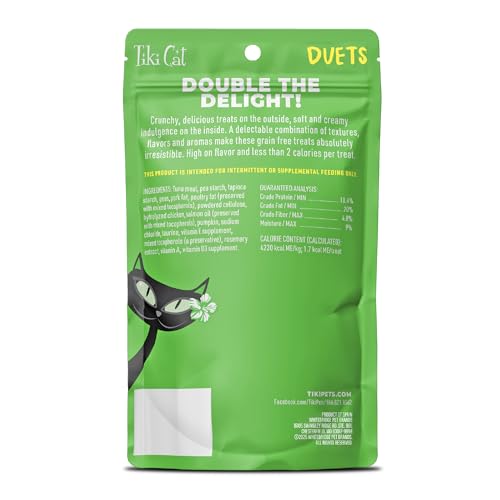 Tiki Cat Duets bolsa de 2 onzas con 8 porciones listas para servir.