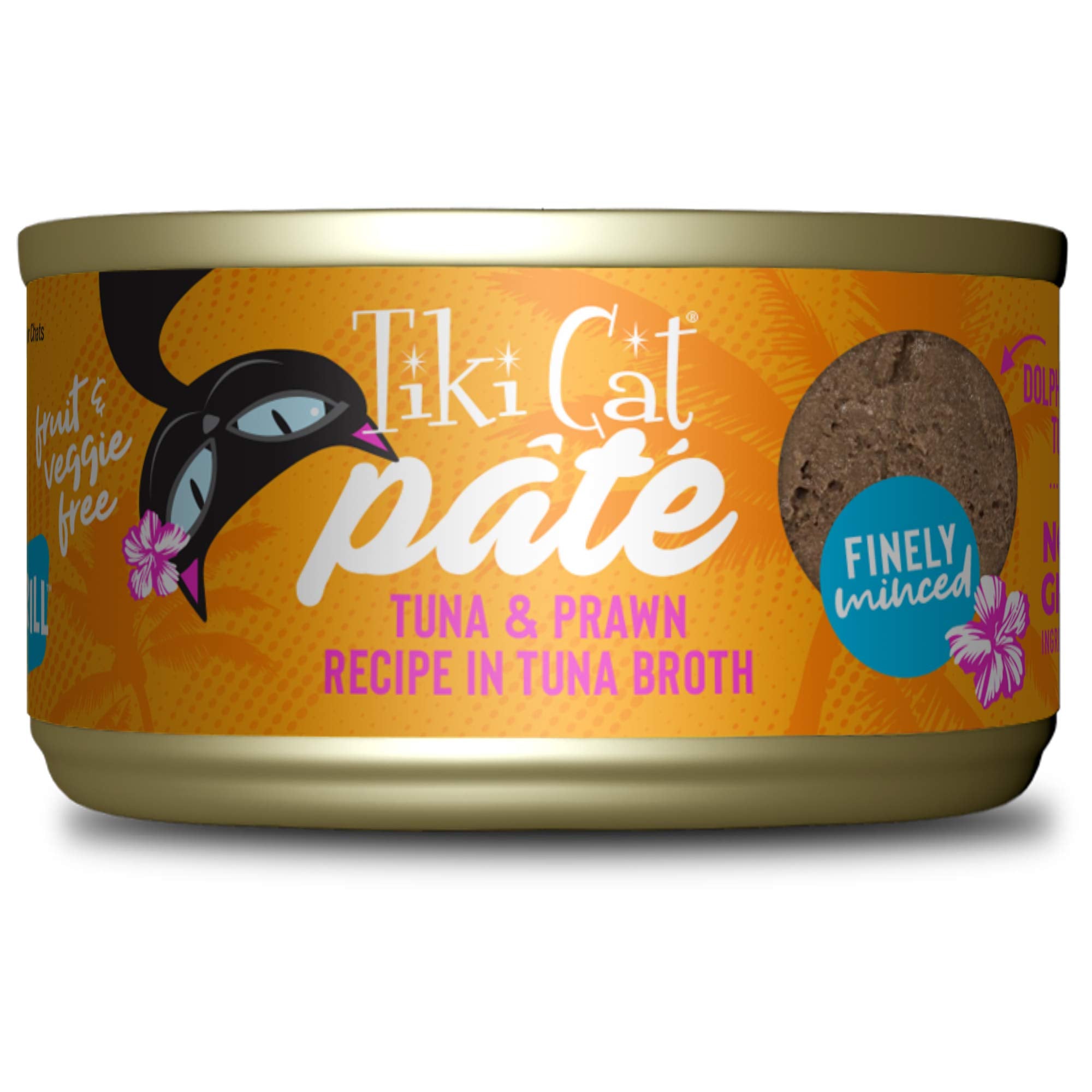 Tiki Cat Grill Pâté atún y langostinos: sabor carnoso y proteína de alta calidad.