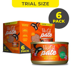 Tiki Cat Grill Pate Sardina y Caballa, textura cremosa ideal para comer con facilidad.