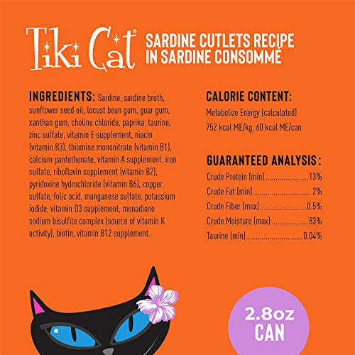 Tiki Cat Grill servir fácilmente, cena rápida para gatos.