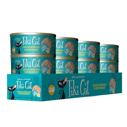 Tiki Cat Luau lata con ingredientes reales para una nutrición confiable