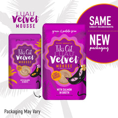 Tiki Cat Luau Velvet Mousse ofrece alto contenido de humedad para favorecer la hidratación.