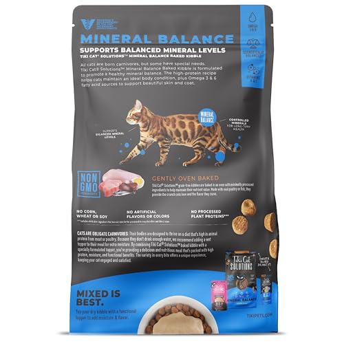 Tiki Cat Solutions Mineral Balance croquetas crujientes de pollo para alimentación diaria