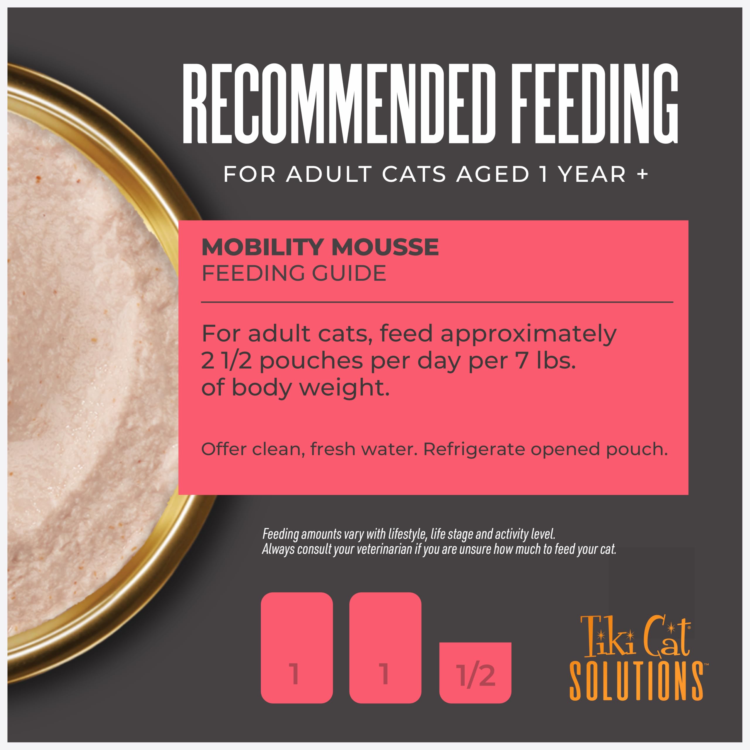 Tiki Cat Solutions Mousse omega-3, aceite de salmón para piel y pelaje.