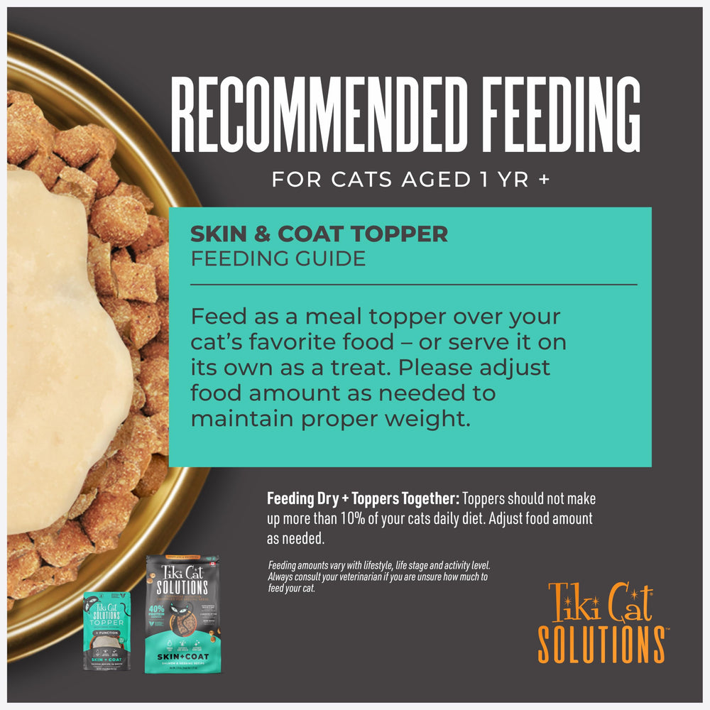 Tiki Cat Solutions Topper libre de transgénicos para la dieta diaria.