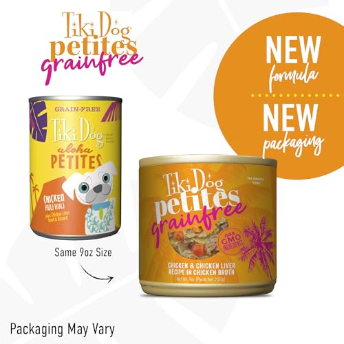 Tiki Dog Petites con hígado, corazón y molleja para nutrición sabrosa