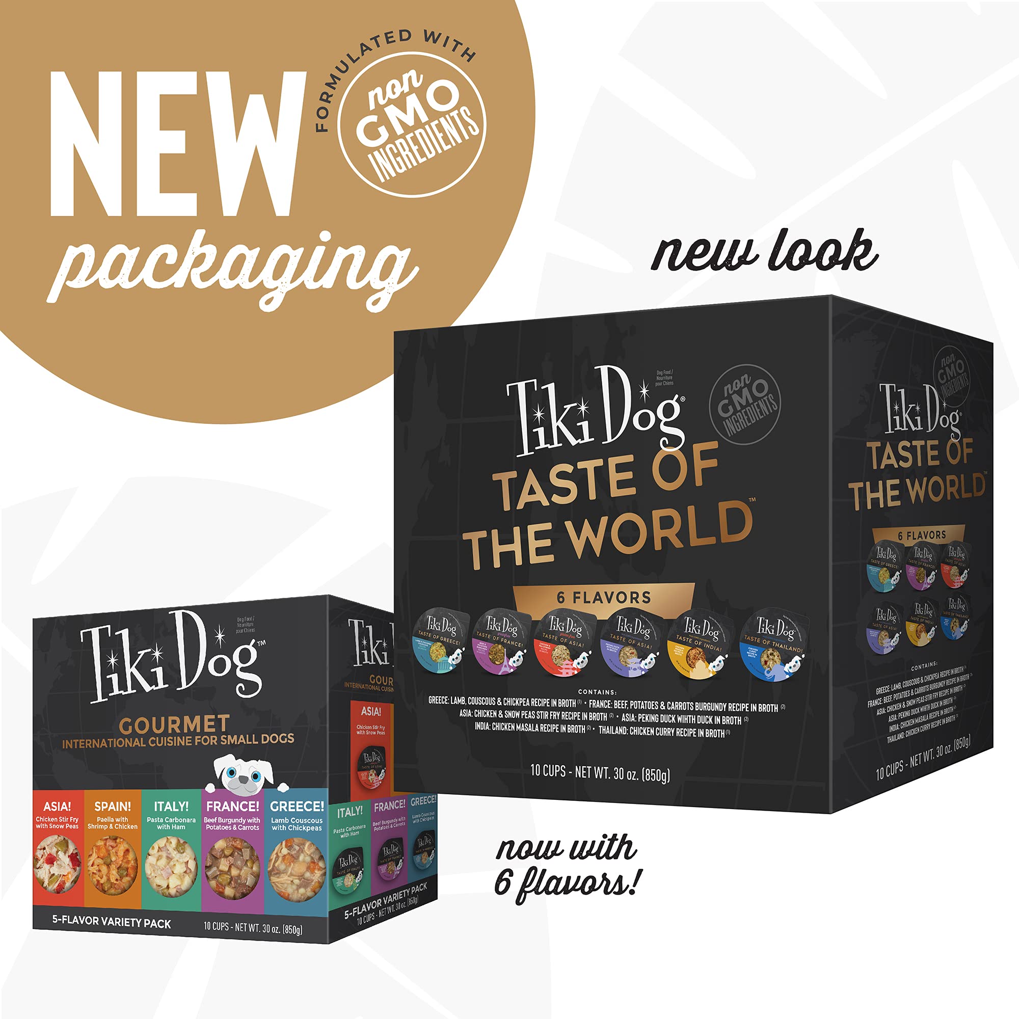 Tiki Dog Sabor del Mundo Paella Española: mezcla aromática para perros activos.