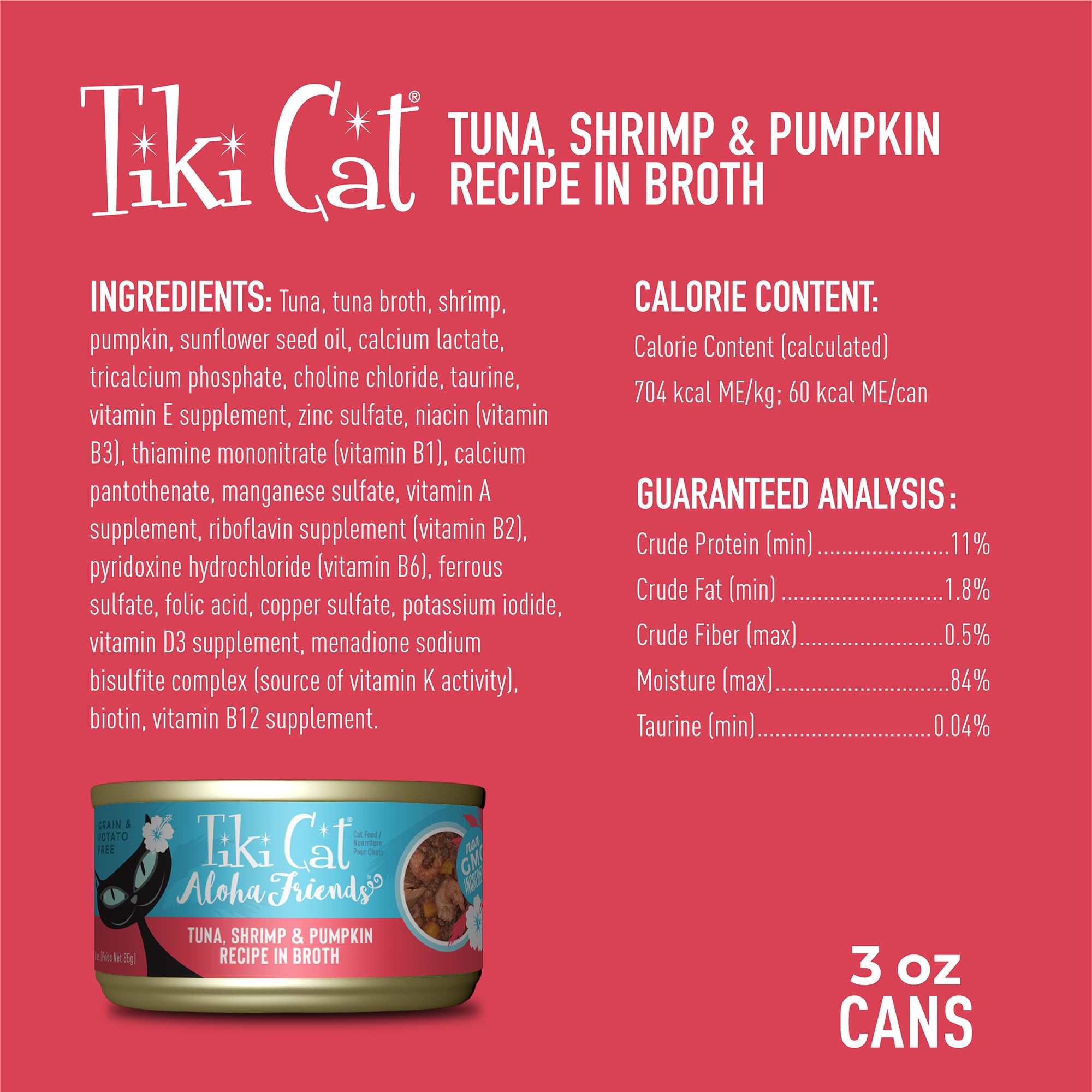 Tiki Cat Aloha Friends alta humedad: ayuda a la hidratación diaria