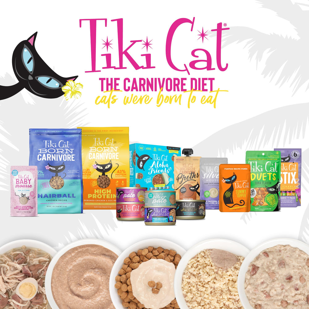 TIKI PETS Carnívoro sin maíz, trigo ni soja.