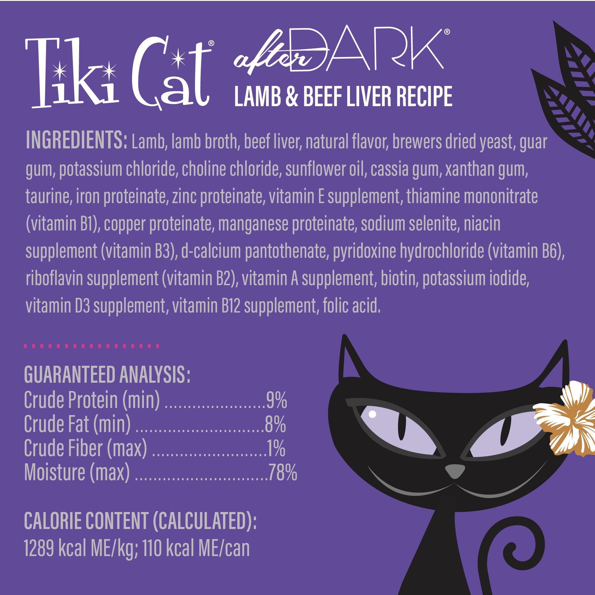 Lata de 3 oz de TIKI PETS Después de la Noche Paté para porciones diarias