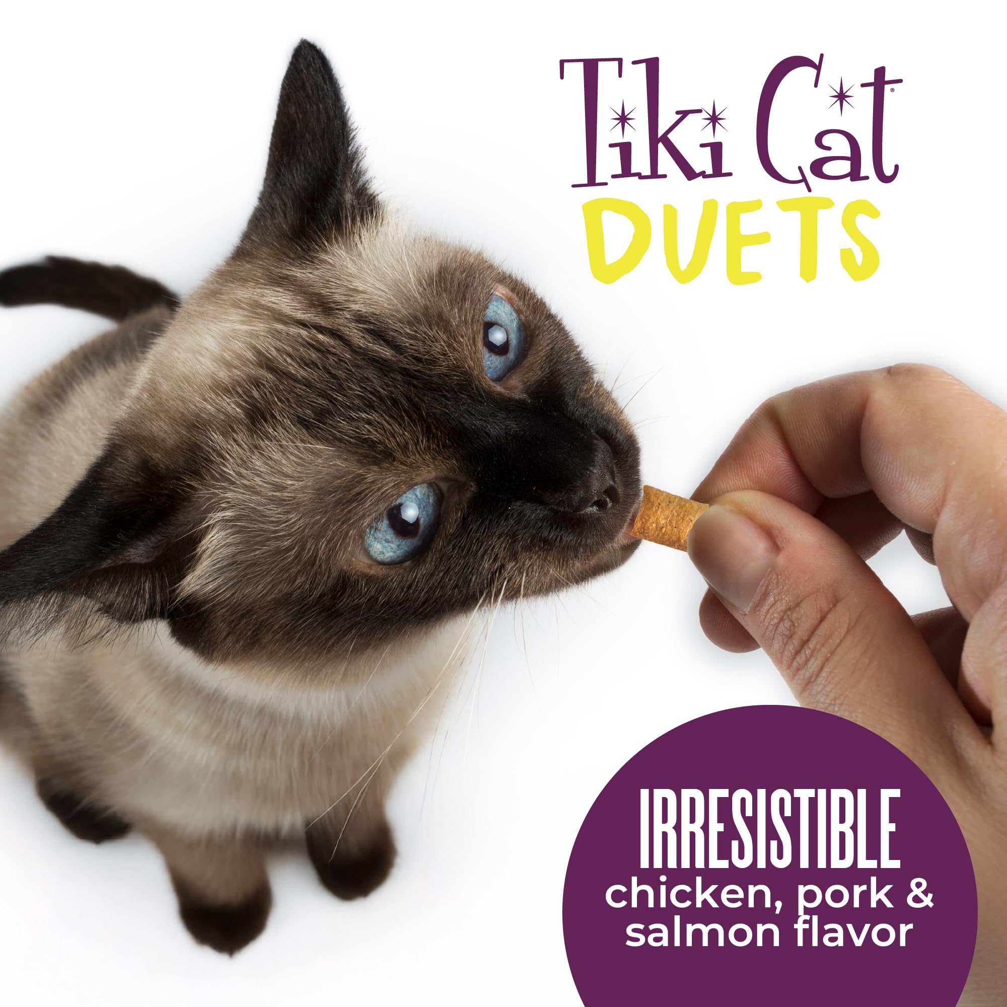 Tiki Cat Duets 2 onzas, formato práctico para premiar durante el día.
