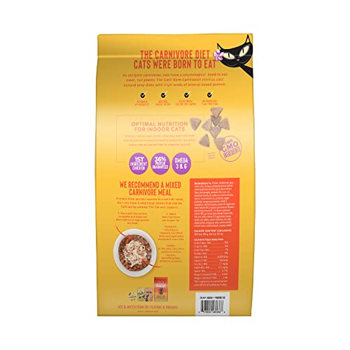 Kibble crujiente con sabores cárnicos que seducen a los gatos