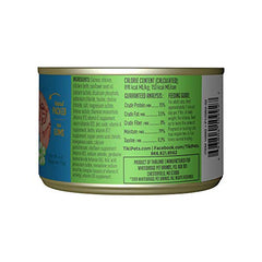Tiki Pets Luau con pollo y salmón deshilachados, textura jugosa para comidas húmedas.