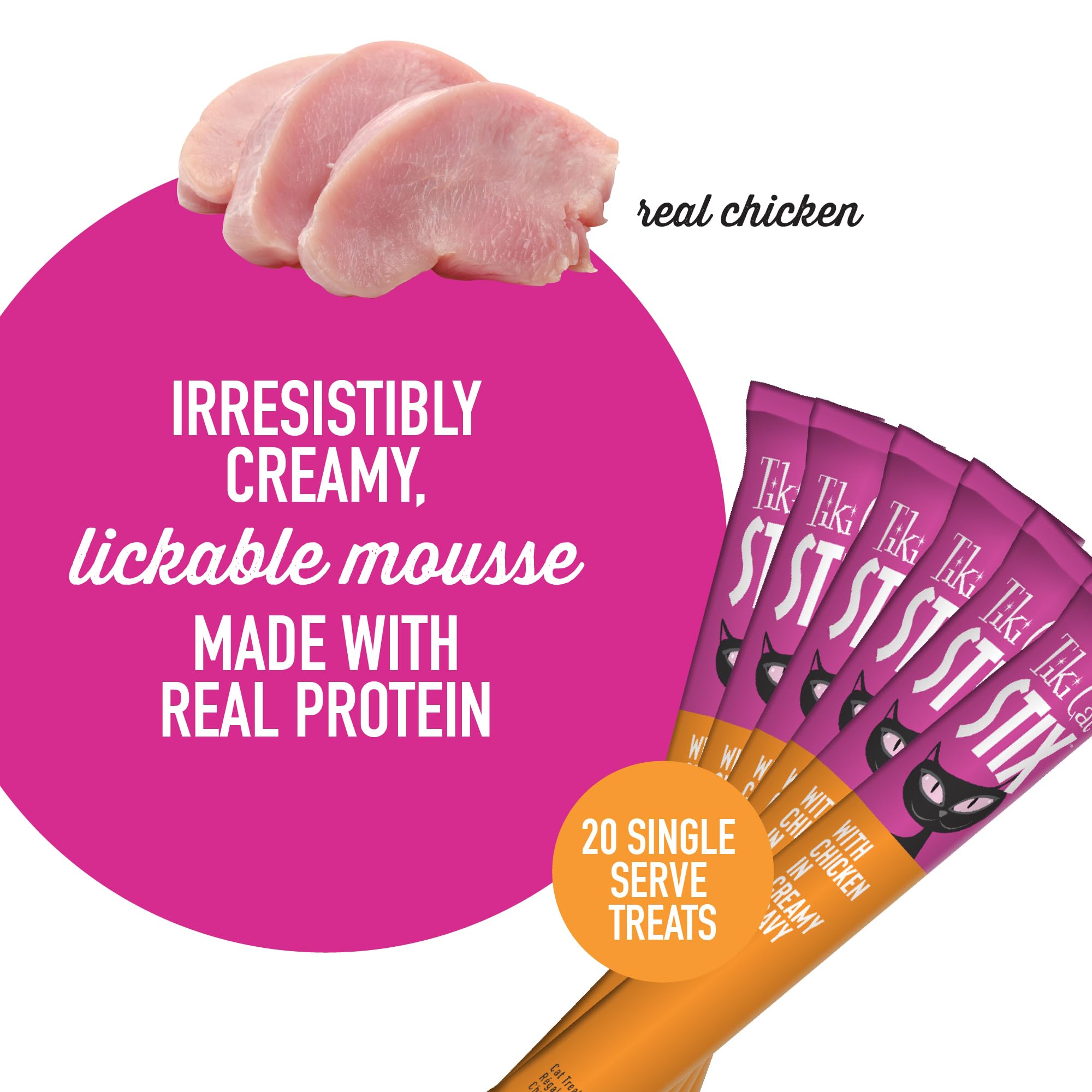 Tiki Cat Stix Mousse: porciones controladas para gatos