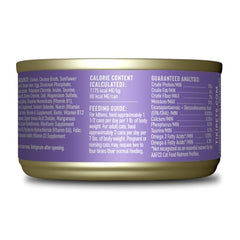 TIKI PETS Tiki Cat Baby, lata mostrada, primer ingrediente pollo real para nutrición