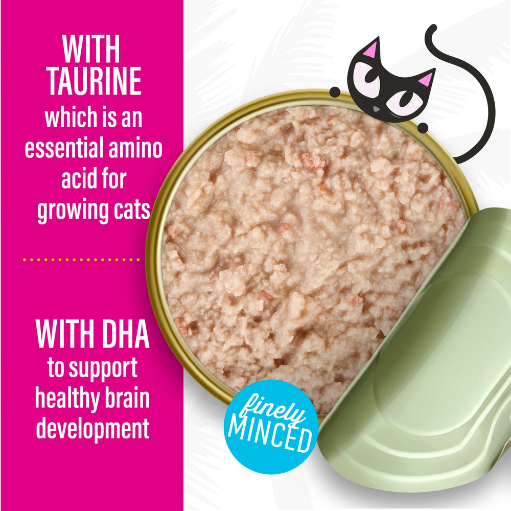 Tiki Cat Baby Pate ayuda a la hidratación de gatitos durante la comida