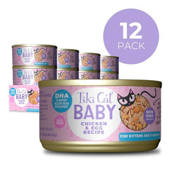 TIKI PETS Tiki Cat Baby en plato, porciones listas para alimentación diaria de gatitos