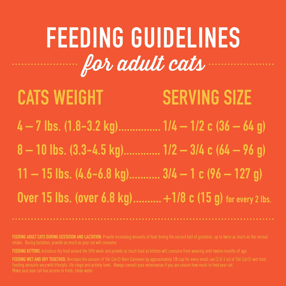 Tiki Cat Born Carnivore, nutrientes para salud interior de gatos de interior.