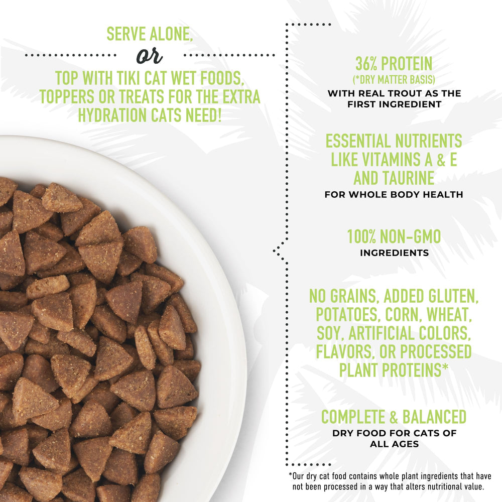Tiki Cat Born Carnivore Indoor Health, vitaminas A y E para antioxidantes.
