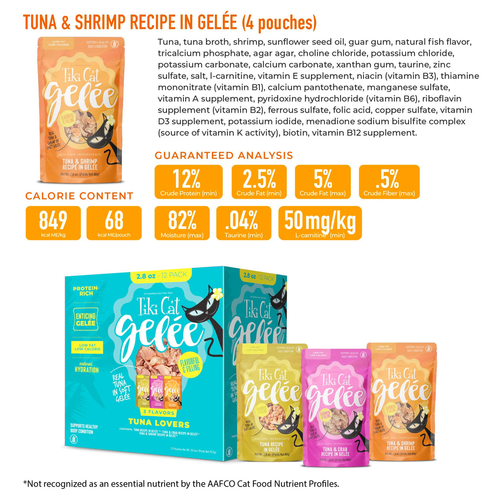 Tiki Cat Gelee porciones de 2,8 oz para control de porciones