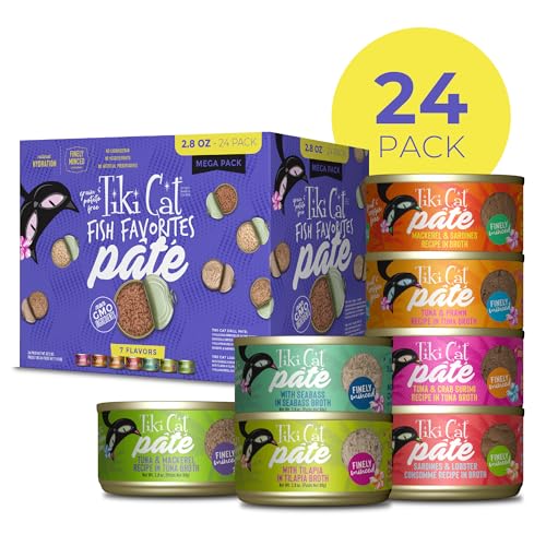 Tiki Cat Paté Grill de pescado, ideal para una comida sabrosa