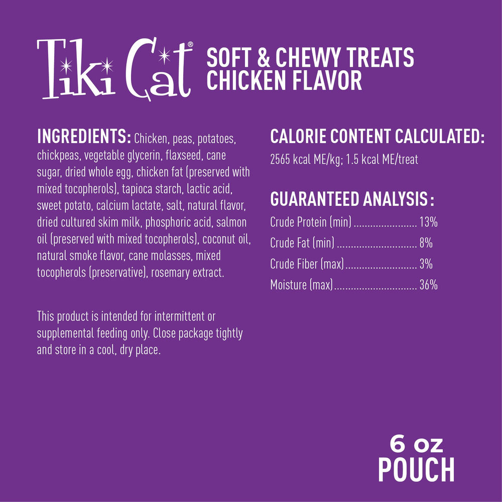 Troсitos de pollo en snack diario de TIKI PETS
