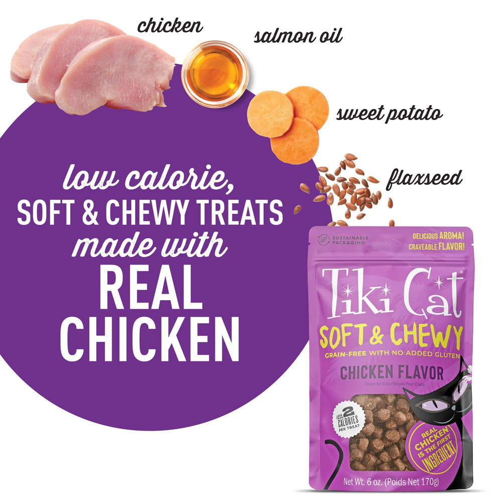 Golosinas sin granos de TIKI PETS para snack equilibrado
