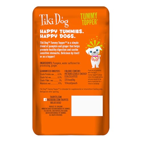 Tiki Pets Topper sobres monodosis para dieta canina práctica.