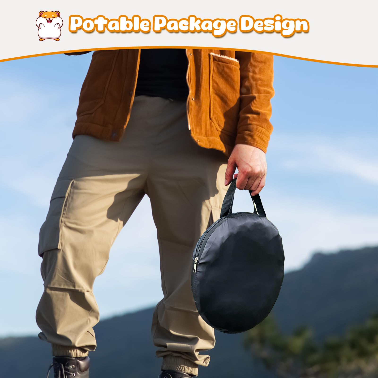 TIKIWIK modelo plegable con funda de transporte para viajar.